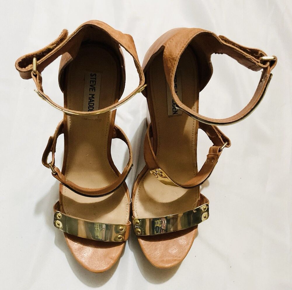 Steve Madden Women’s Platform Wedges Size 10 Brown